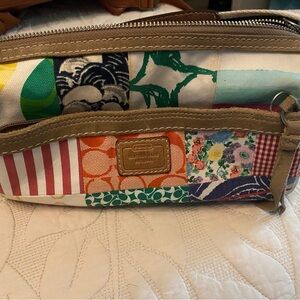 Coach Colorful Patchwork Shoulder Bag
